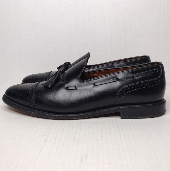 Allen Edmonds Jermyn Men's Leather Slip On Tassel Cap Toe Loafers Shoes Size10.5 - Picture 2 of 15